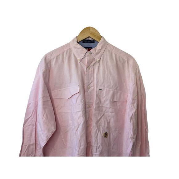 Tommy Hilfiger Pink Long Sleeve Button Up Shirt Men's Medium - Picture 4 of 9